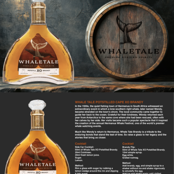 WhaleTale  XO Potstill Cape Brandy - Image 3