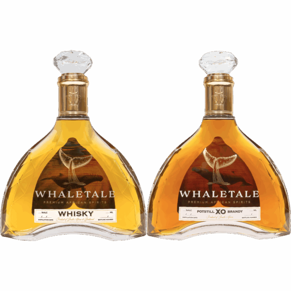 WhaleTale Whisky & WhaleTale XO Potstill Cape Brandy